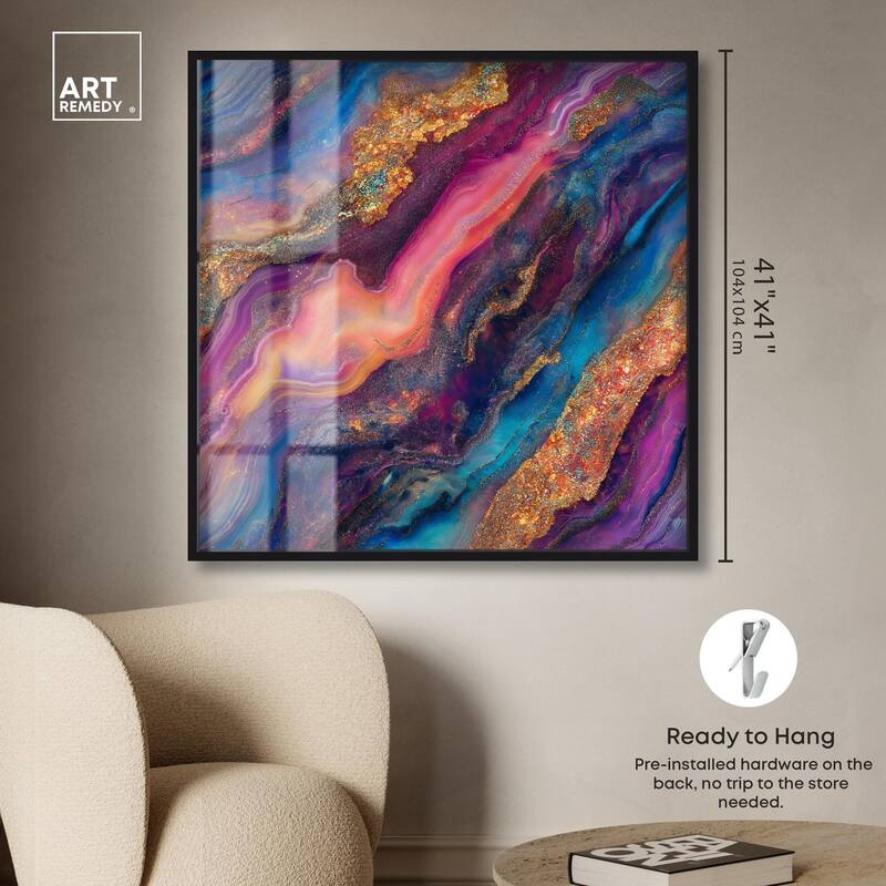 Glittering Spectrum III Shadowbox by Art Remedy