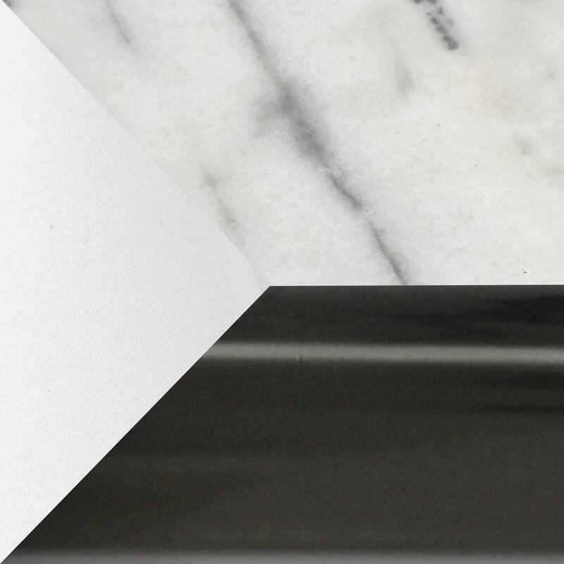 Tamara Day for Stylecraft Vivienne Floor Lamp - White Marble & Black Nickel