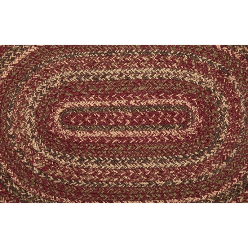 Cider Mill Jute Placemat Set of 6 12x18 Burgundy