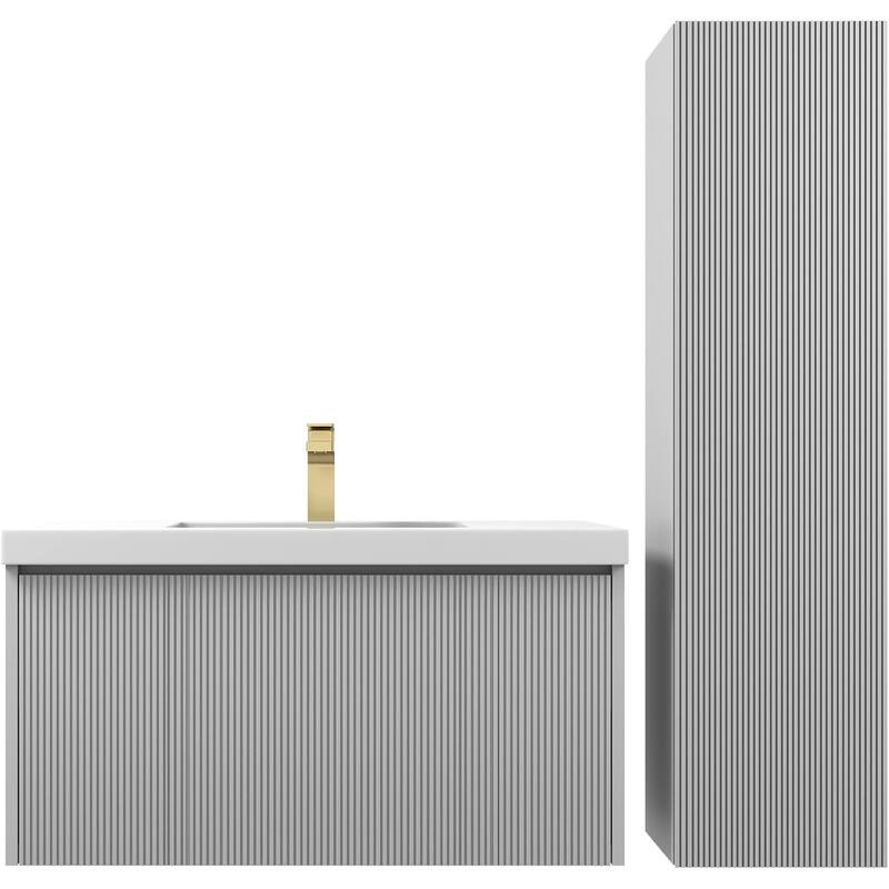 Blossom Positano 36" Floating Vanity with Sink & Side Cabinet