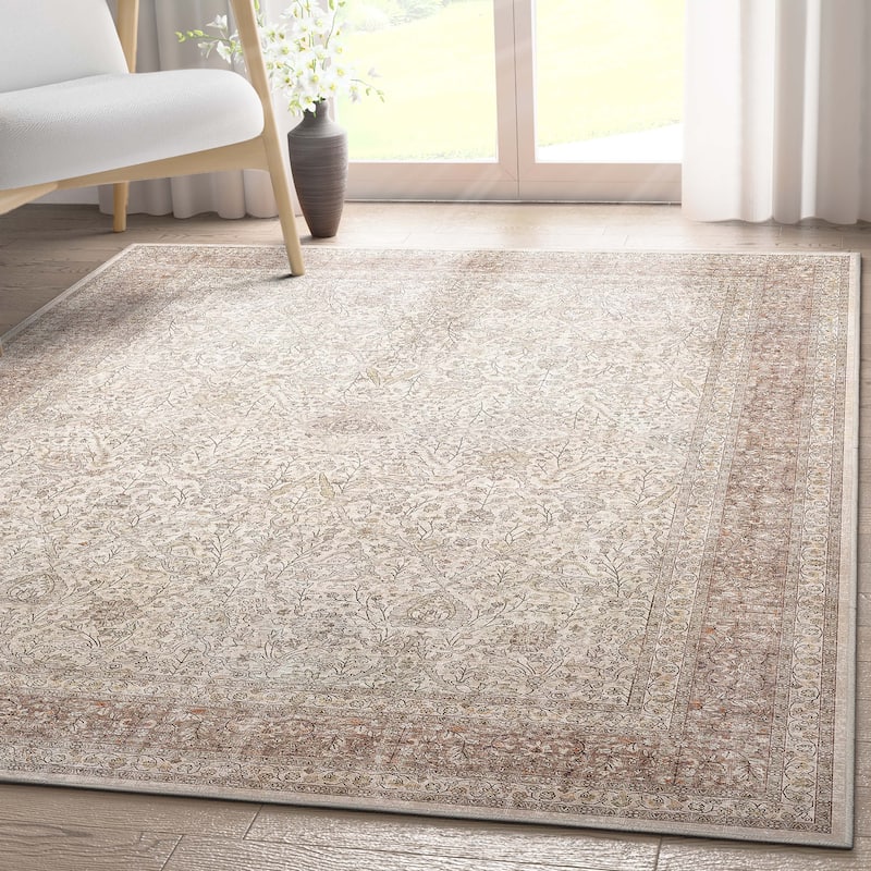 Well Woven Asha Isolde Vintage Oriental Flat-Weave Area Rug
