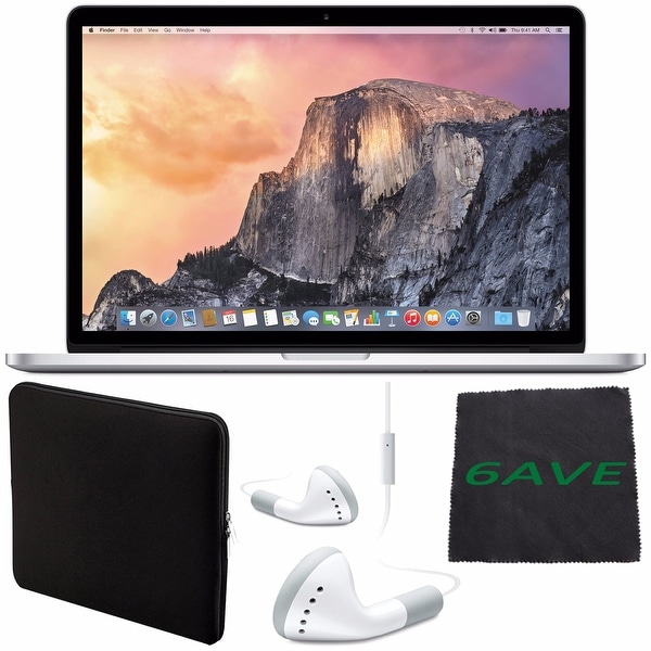 Apple 15.4 inch MacBook Pro Laptop Computer with Retina Display Bundle