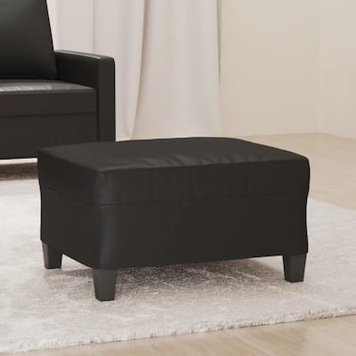 vidaXL Footstool Modern Ottoman Footrest for Living Room Bedroom Faux Leather