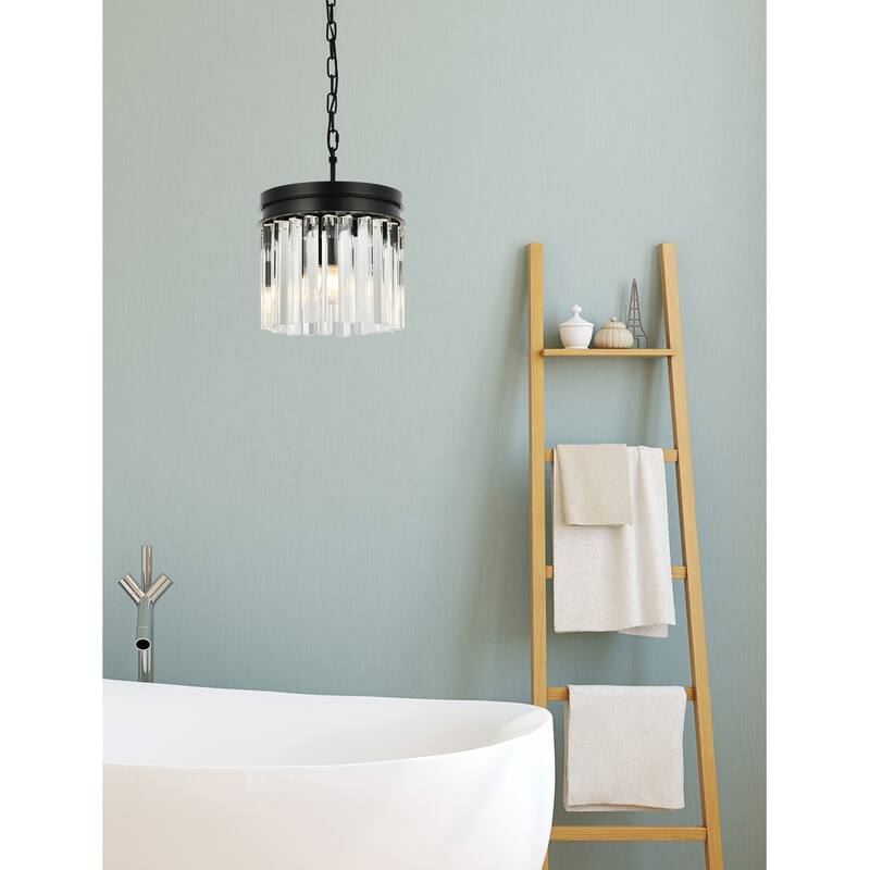 Royce Edge 3-Light Matte Black Pendant