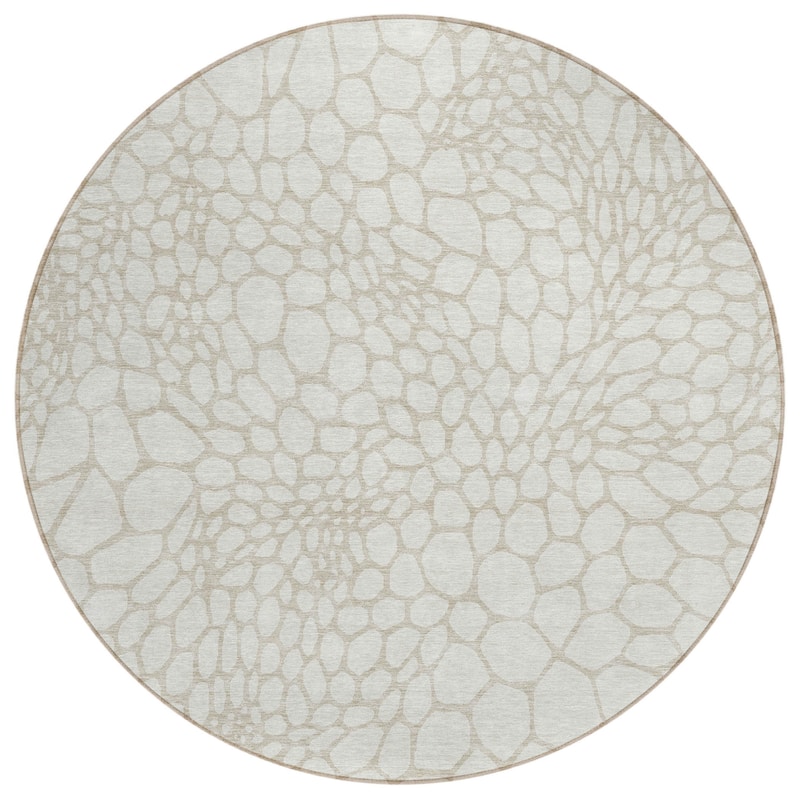 HomeRoots Geometric Transitional Rectangle Outdoor Rug
