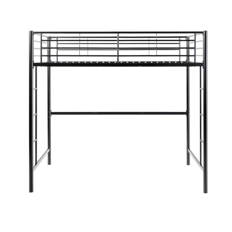 Middlebrook Abner Black Metal Classic Twin Loft Bed