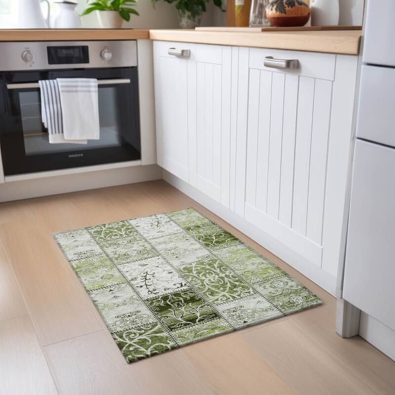 Nara Patchwork Weather Resistant Classic Meets Modern Outdoor Rug