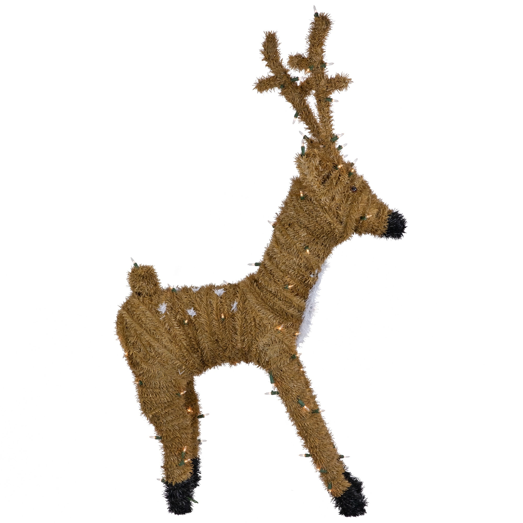 Standing Reindeer With Spots Outdoor Christmas Decoration Brown