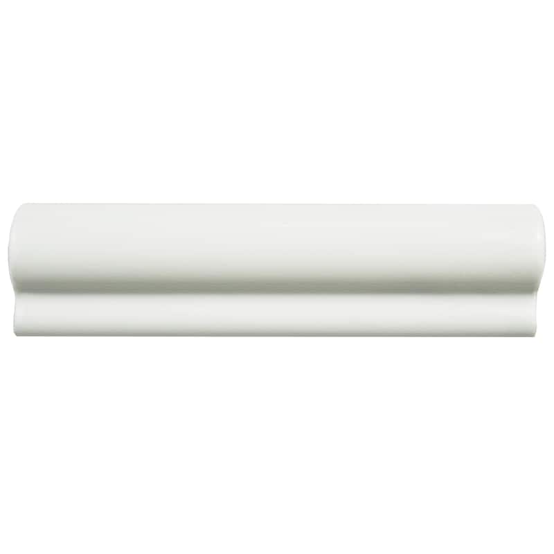 Merola Tile Santorini London Blanco 2" x 7-7/8" Ceramic Wall Trim - (1 Tile)