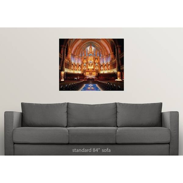 Shop Canada Quebec Montreal Interior View Of Notre Dame Basilica Poster Print Overstock 16493797