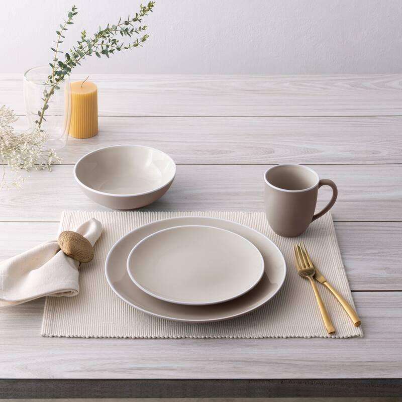 Noritake ColorTrio 4-Piece Coupe Place Setting, Service for 1