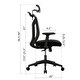 preview thumbnail 17 of 40, Ergonomic Mesh Executive Chair Home Office Chair with Lumbar Support, Headrest