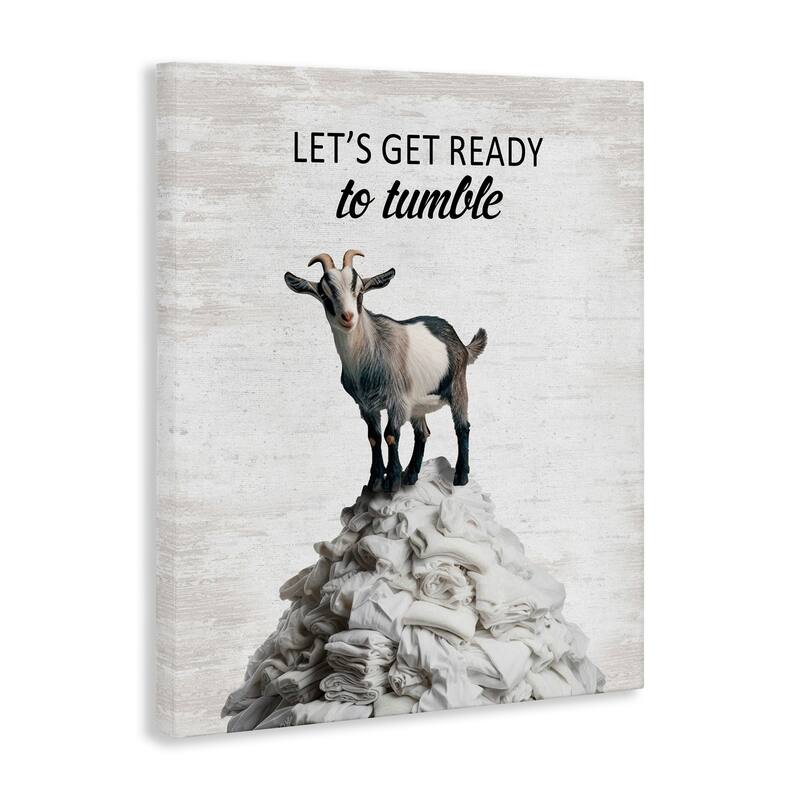 Stupell Ready To Tumble Laundry Canvas Wall Art Design By Lettered and Lined