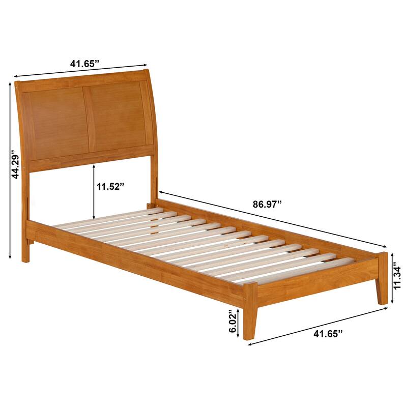 AFI, Portland Solid Wood Low Profile Platform Bed