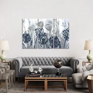 iCanvas "Indigo Field" by Susan Jill 3-Piece Canvas Wall Art Set