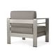 preview thumbnail 9 of 43, Cape Coral Outdoor Club Chairs with Optional Sunbrella Cushions (Set of 2) by Christopher Knight Home