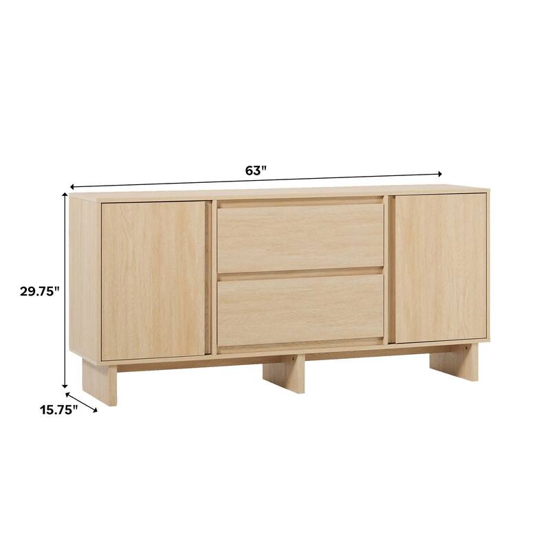 Middlebrook Designs 63 inch Minimalist Scandi Sideboard