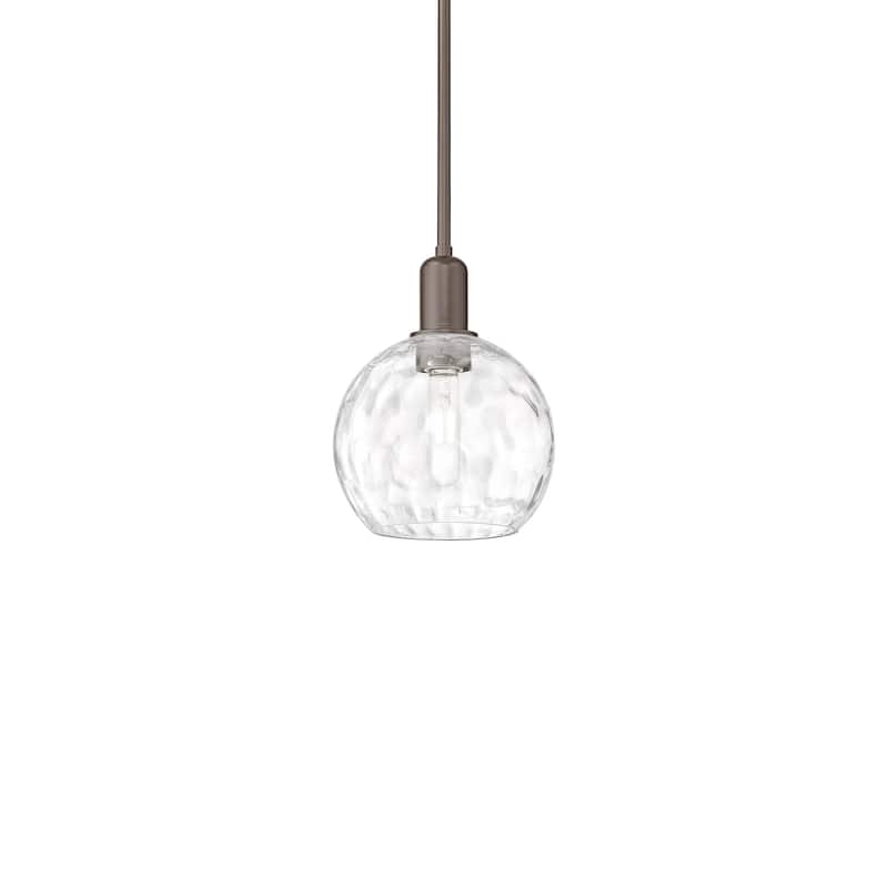 Innovations Lighting 716-1S-11-8 Athens Water Glass Pendant Athens - Oil Rubbed Bronze / Clear Water Glass