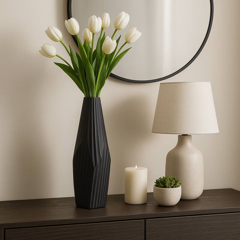 Aluminum Metal Balaz Asymmetrical Sculpted Vase