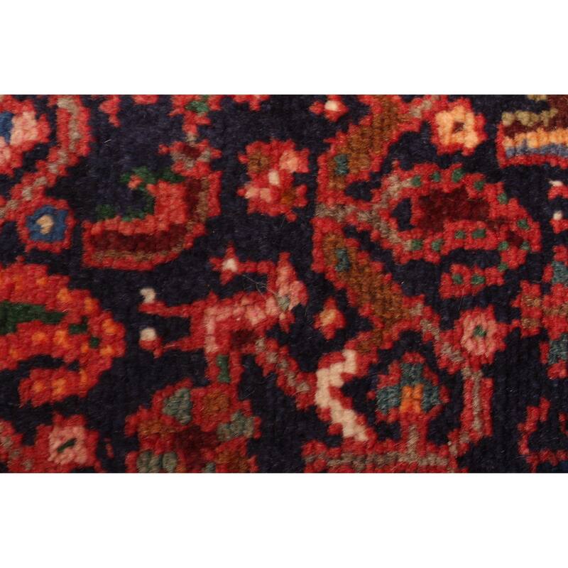 ECARPETGALLERY Hand-knotted Konya Anatolian Dark Navy Wool Rug - 2'5 x 9'7