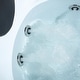 preview thumbnail 4 of 5, Acrylic 59" X 59" Round Alcove Whirlpool Bathtub - 6 Water Jets - Right Side Drain