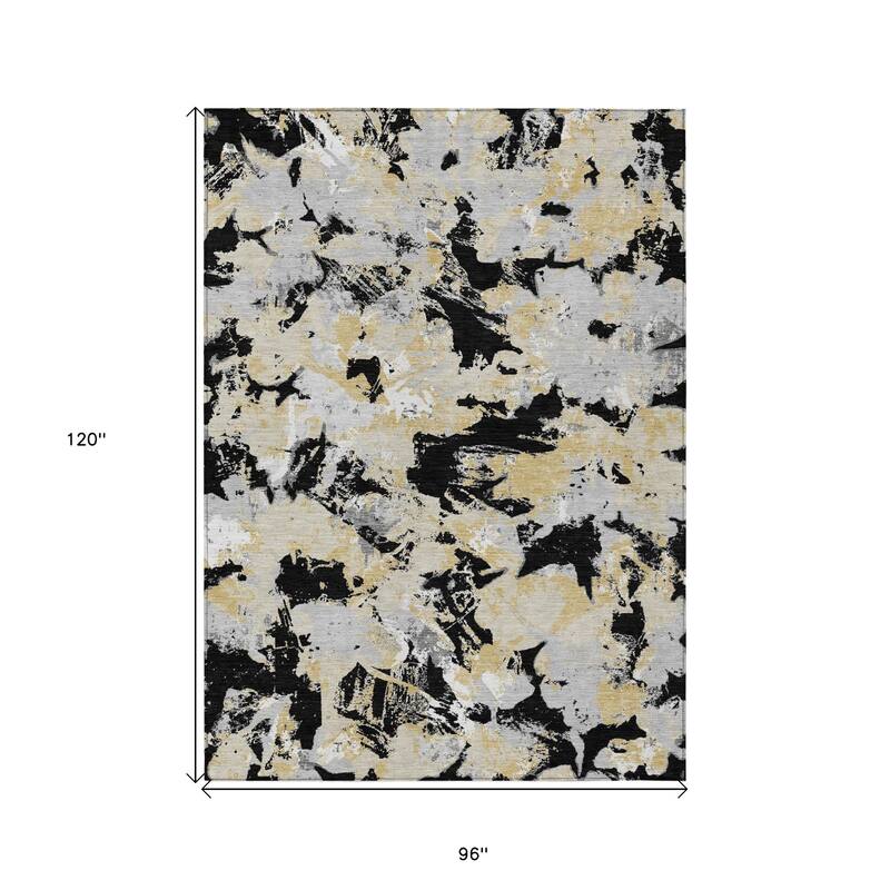 HomeRoots Floral Transitional Rectangle Outdoor Rug