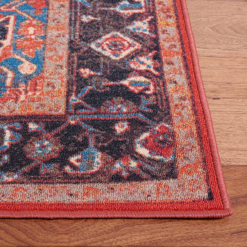 SAFAVIEH Journey Machine Washable Slip Resistant Kristi Oriental Medallion
