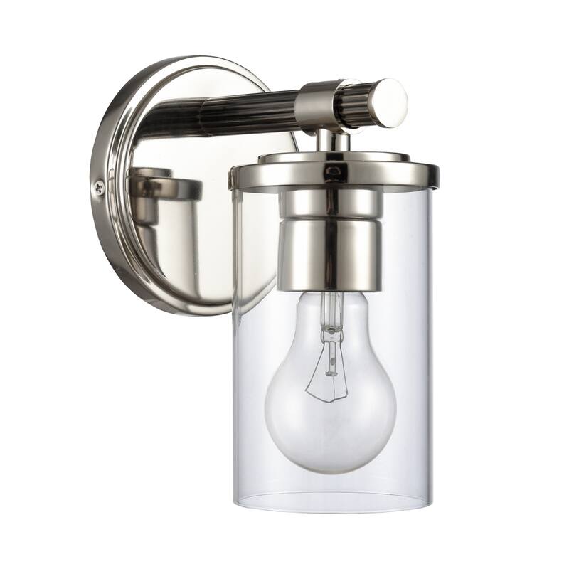 Burrow 15-inch Wide 2-Light Vanity Light in Polished Nickel