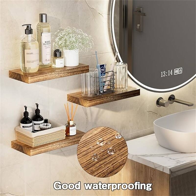 Wooden Floating Shelves for Wall 15.7 - 7.08"D x 15.7"W x 1.54"H