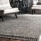 preview thumbnail 20 of 23, Nuloom Nieves Moroccan Diamond Tassel Area Rug 7'10" x 10' - Silver