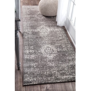 Traditional Overdyed Medallion Area Rug