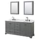 Option Dark Gray / White Carrara Marble Top / Matte Black
