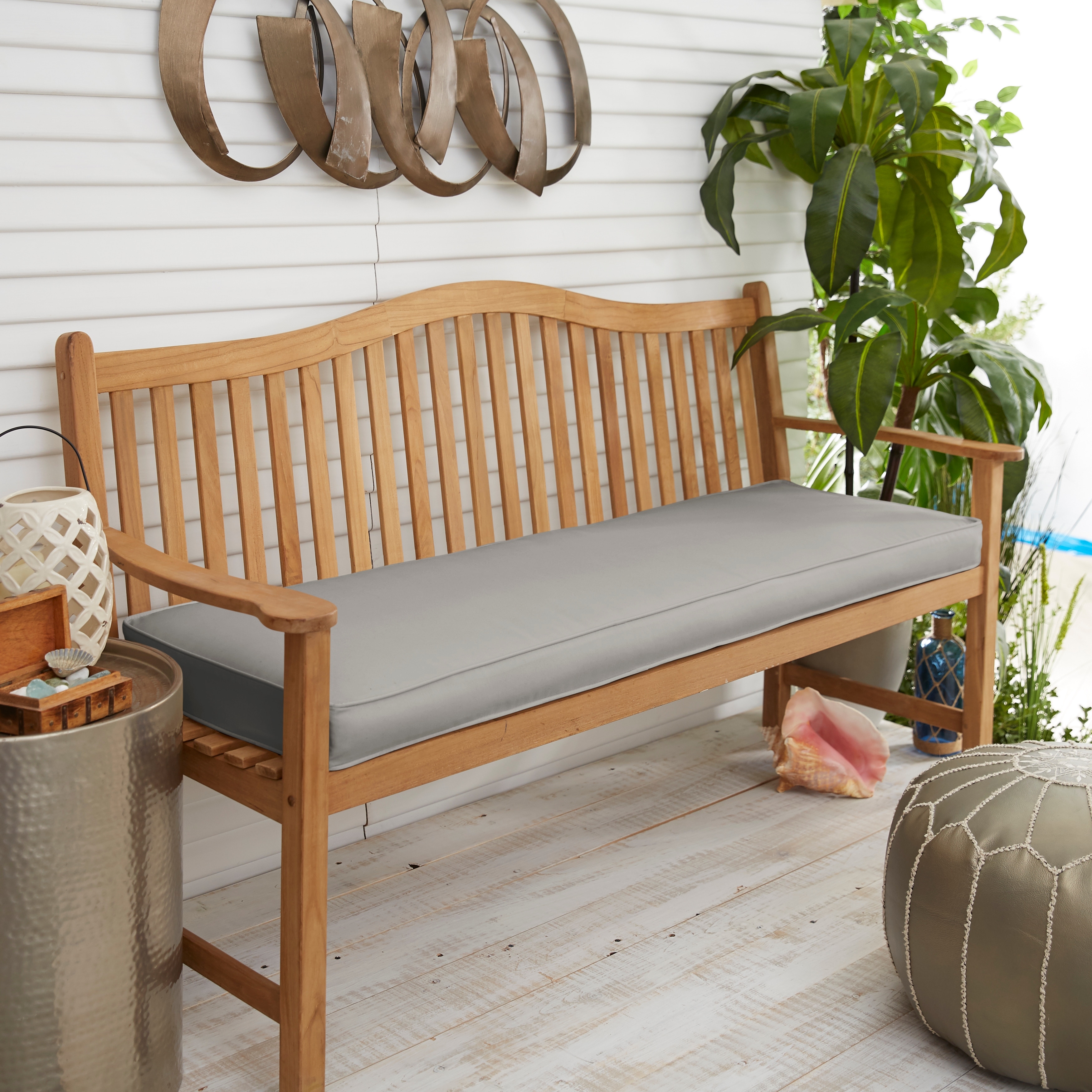 Multi Corded Indoor Outdoor Bench Cushion 60 in x 19 in x 3 in