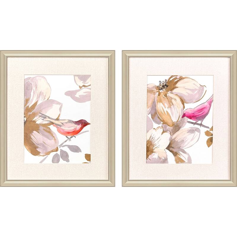 Paragon Bird Chatter Framed Art - Set of 2