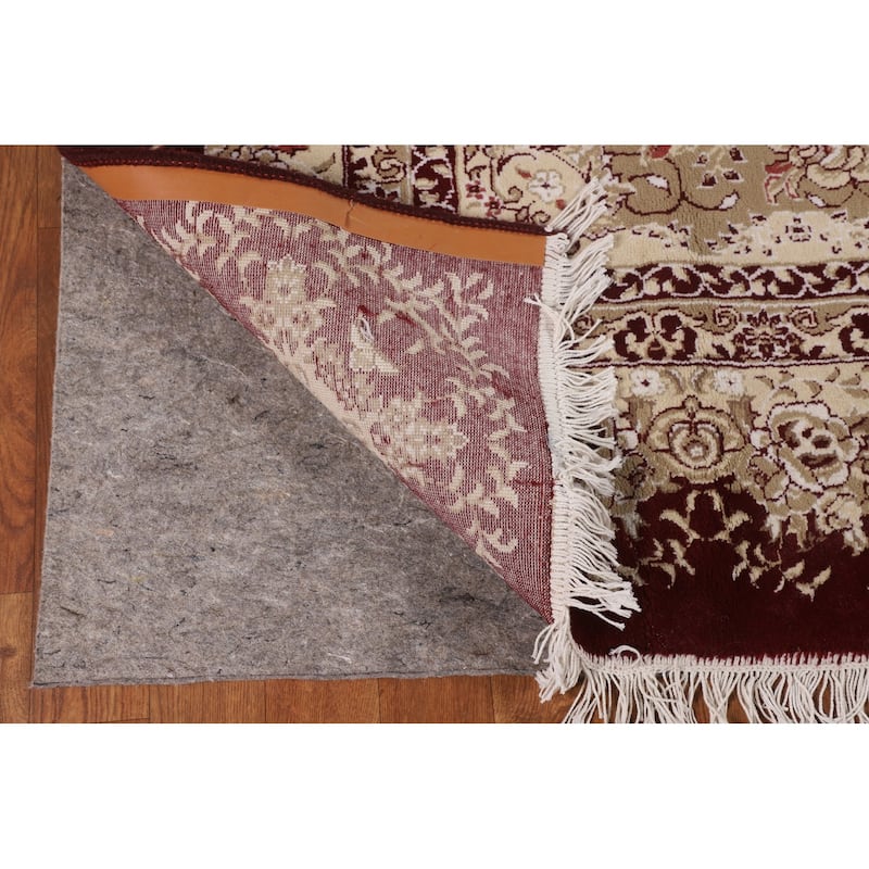 Victorian Style Kashan Turkish Rug Dining Room Machine-Made Carpet - 6'7" x 9'10"