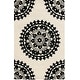 preview thumbnail 35 of 103, SAFAVIEH Handmade Soho Shyhrete Medallion Wool Rug 3'6" x 5'6" - Ivory/Black