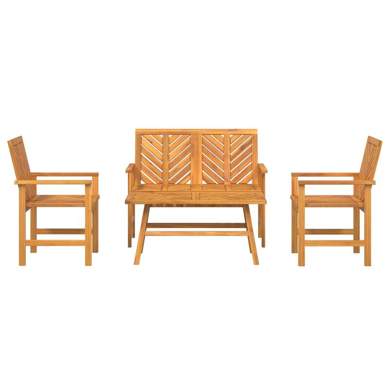 vidaXL 3/4/5 Piece Garden Lounge Set Solid Wood Acacia