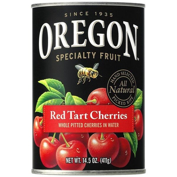 Oregon Fruit Red Tart Cherries In Water - Case of 8 - 14.5 oz.
