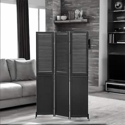 Wood Folding Privacy Screen Room Divider