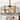 Warehouse of Tiffany Bailey Oil Rubbed Matte Black 6 Light 3 Blade Chandelier Ceiling Fan 25 Inch with Remote