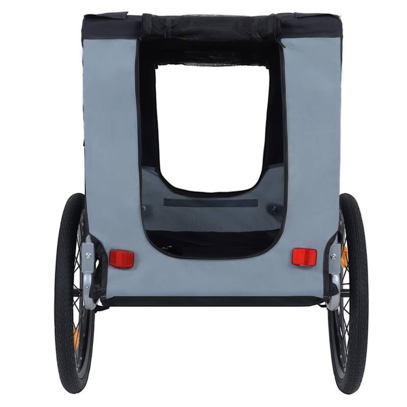 Large Folding Bike Trailer For Dogs - 66lb Capacity All-Terrain Pet Carrier, Durable Steel Frame For Cycling