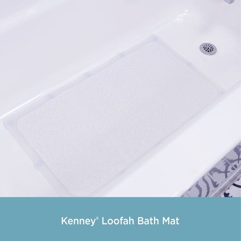 Kenney Loofah Bath, Shower, and Tub Mat, 17" W x 29" L
