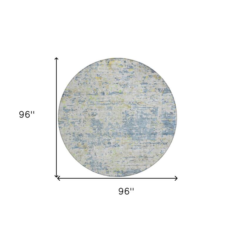 HomeRoots Abstract Transitional Rectangle Outdoor Rug