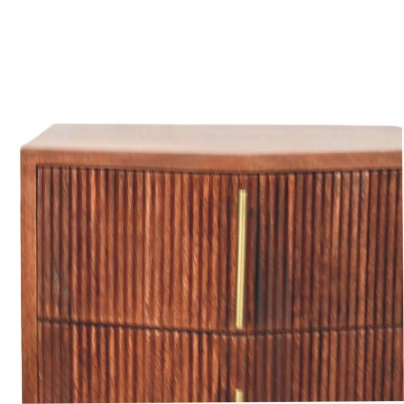 Solid Wood Harper Nightstand,Brown