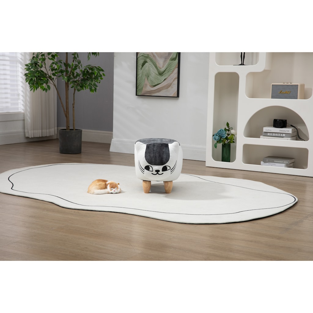 Cat Condo Pet House Storage Ottoman
