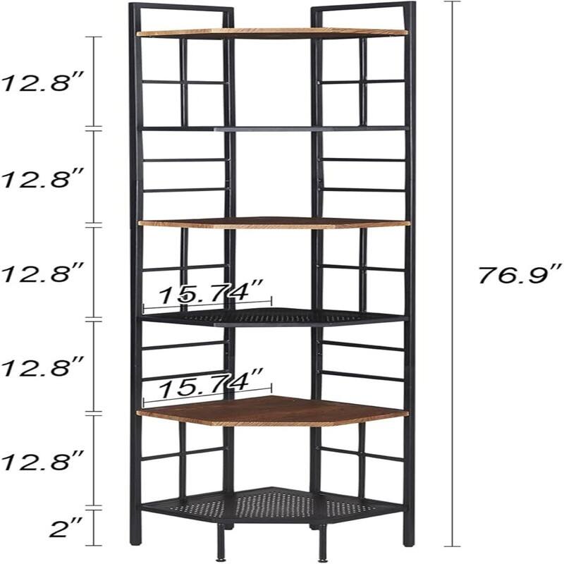 Corner Shelf - 16.5"D x 16.5"W x 76.9"H