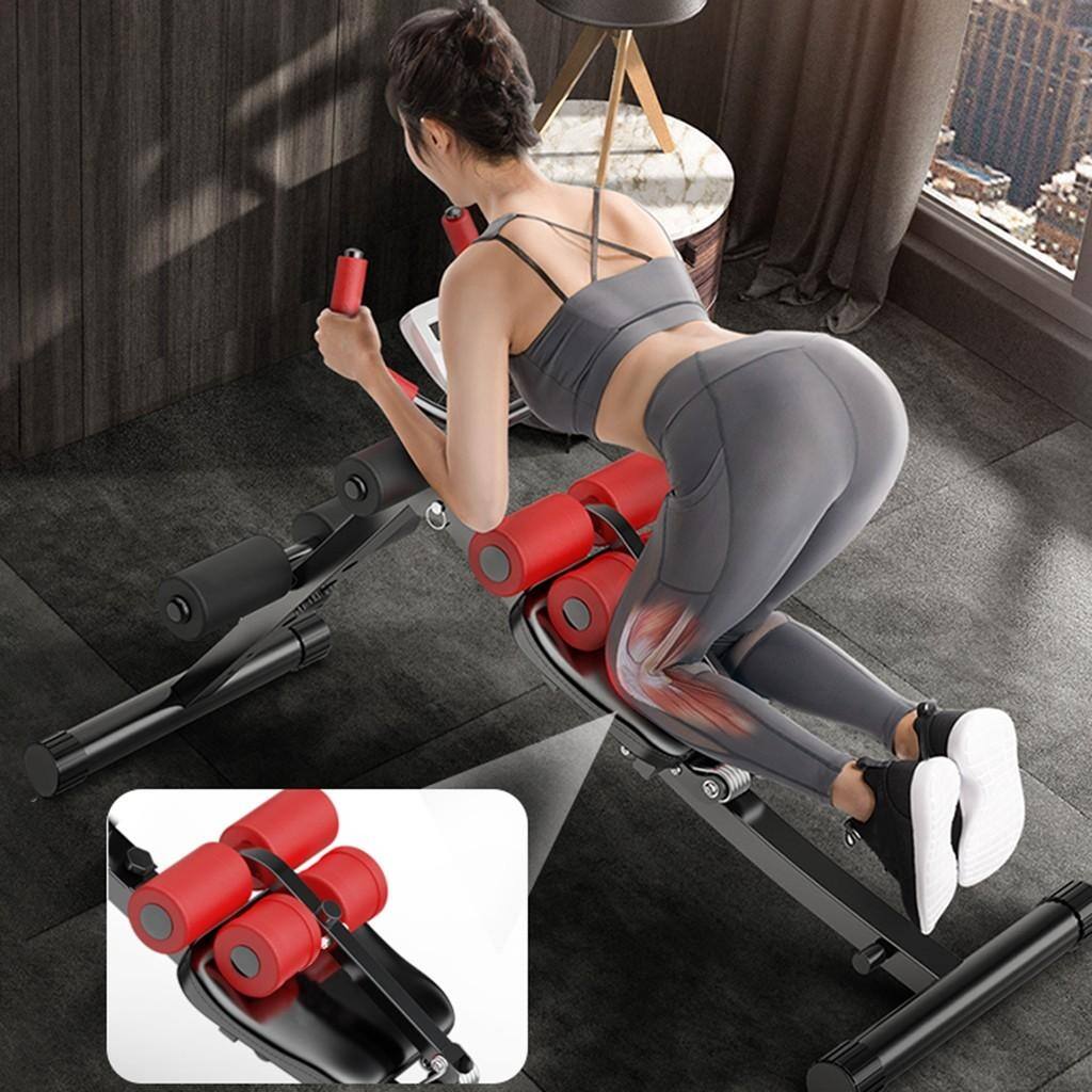 2In1 Abdominal Crunch Machine Sit Up Bench Core Abdominal Trainer