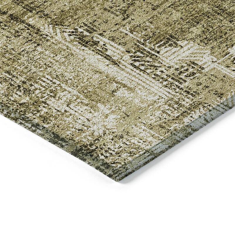 Machine Washable Indoor/ Outdoor Chantille Boho Abstract Rug