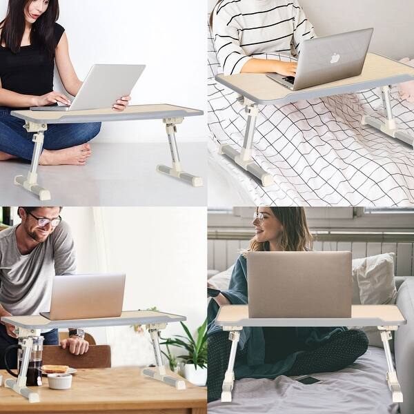 Shop Costway Portable Lap Desk Folding Lazy Laptop Computer