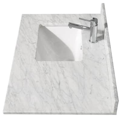 Wyndham Collection WCVVCB136STOPUNS-NAT 36" Marble Vanity Top with